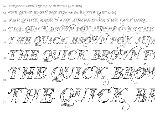 Vtks Thanks You font waterfall